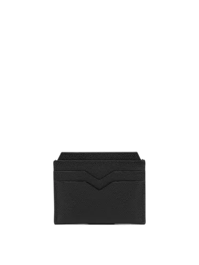 Valextra "4 Cc" Card Holder In Black