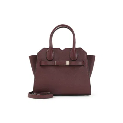 Valextra Amaranto Calf Leather Milano Micro Bag In Red