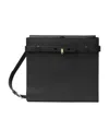 Valextra B-tracollina Crossbody Bag In Black