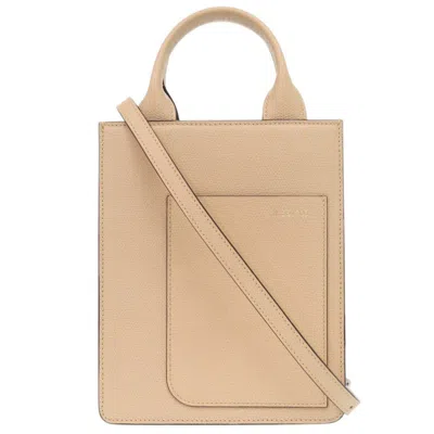 Pre-owned Valextra Beige Leather Shoulder Bag ()