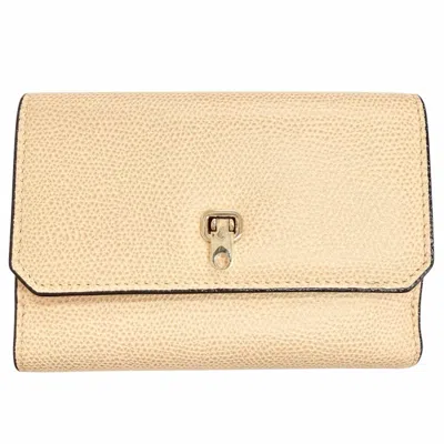 Pre-owned Valextra Beige Leather Wallet (bi-fold) ()