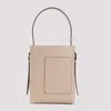Valextra Mini Soft Bucket Bag In Beige