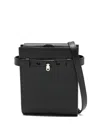 Valextra Brera B-tracollina Slim Crossb In Black