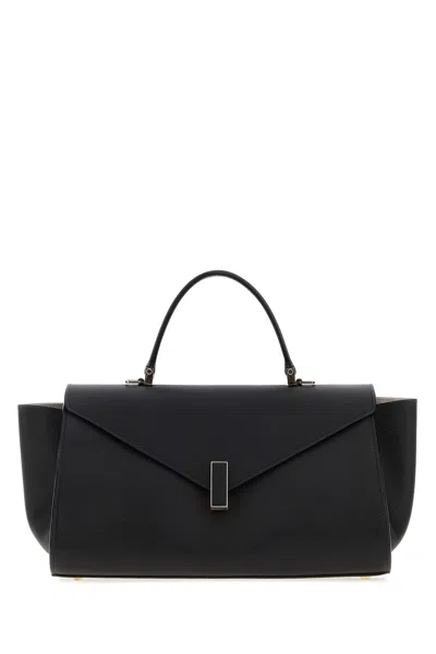 Valextra Black Leather Medium Iside Editor Senso Handbag
