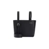 Valextra Micro Soft Leather Bucket Bag In Black