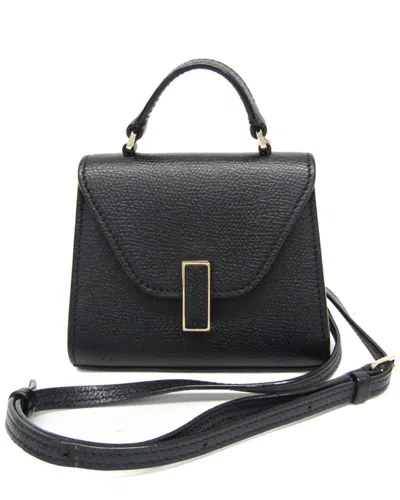 Valextra Black Leather Shoulder Bag (authentic Pre-loved)