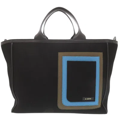 Pre-owned Valextra Black Leather Tote Bag ()
