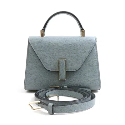 Pre-owned Valextra Blue Leather Shoulder Bag ()