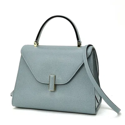 Pre-owned Valextra Blue Leather Shoulder Bag ()