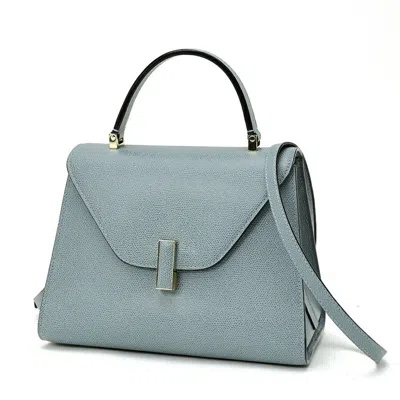 Pre-owned Valextra Blue Leather Shoulder Bag ()