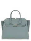 Valextra Medium Structured Handbag Metal Hardware In Grey