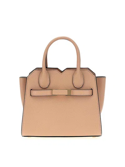 Valextra Micro  Hand Bag In Nude