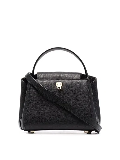 Valextra Brera Micro Leather Handbag In Black