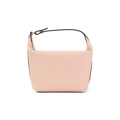 Valextra Bonne Mine Calf Leather Mochi Pouch Bag In Pink