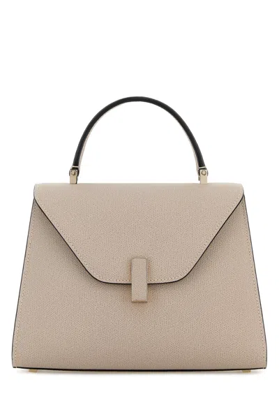 Valextra Dove Grey Leather Medium Iside Handbag
