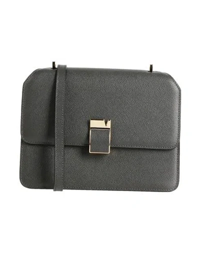 Valextra Borsa Nolo Media Nolo Medium Woman Cross-body Bag Charcoal Size - Leather In Gray