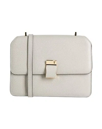 Valextra Borsa Nolo Media Nolo Medium Woman Cross-body Bag Light Grey Size - Leather In Gray
