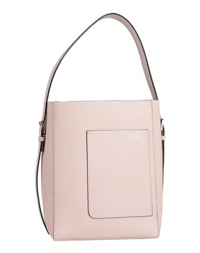 Valextra Borsa Secchiello Piccola Soft Woman Shoulder Bag Light Pink Size - Calfskin