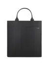 Valextra Boxy Tote Bag In Black