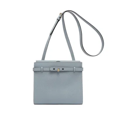 Valextra Brera B-tracollina Crossbody B In Gray
