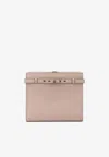 Valextra Brera B-tracollina Leather Crossbody Bag In Pink