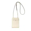 Valextra Brera B-tracollina Slim Crossb In White