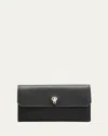 Valextra Brera Flap Leather Wallet