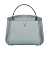 Valextra Brera Micro Crossbody Bag In Gray