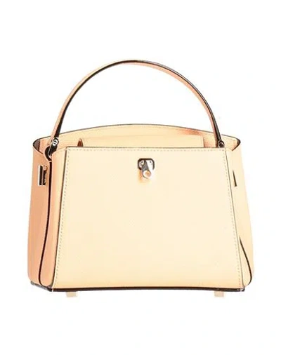 Valextra Brera Micro Woman Handbag Apricot Size - Calfskin In Pattern