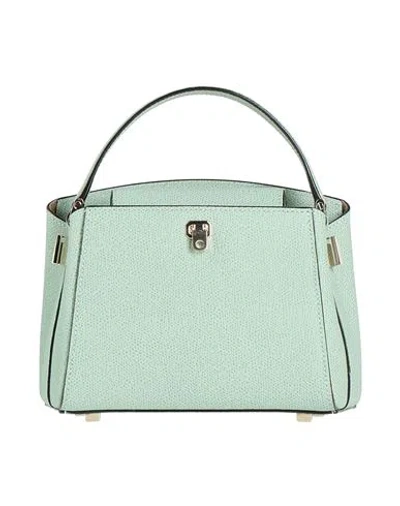Valextra Brera Micro Woman Handbag Sage Green Size - Calfskin