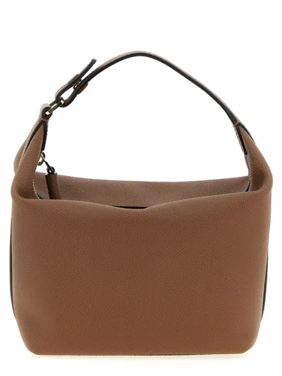 Valextra Brown Mochi Mini Handbag