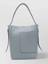 Valextra Bucket Bag With Adjustable Strap And Handle In Blue