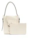 Valextra Medium Leather Bucket Tote Bag