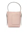 Valextra Shoulder Bags With Adjustable Strap And Front Pocket In Pink