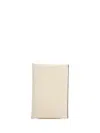Valextra Portacarte Con Bottone Wallets White In White