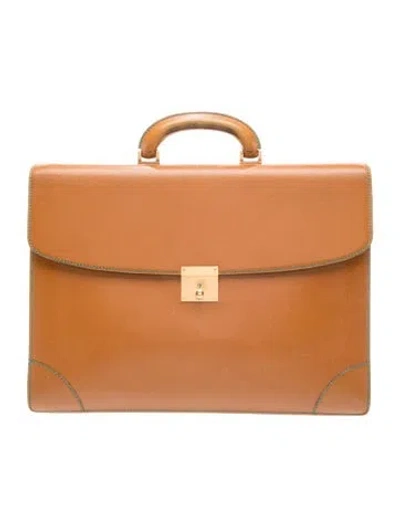 Pre-owned Valextra Carry On In Brown