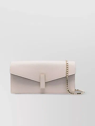 Valextra Chain Strap Envelope Shape Textured Finish