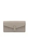 Valextra Clutch "iside" With Chain In Gray