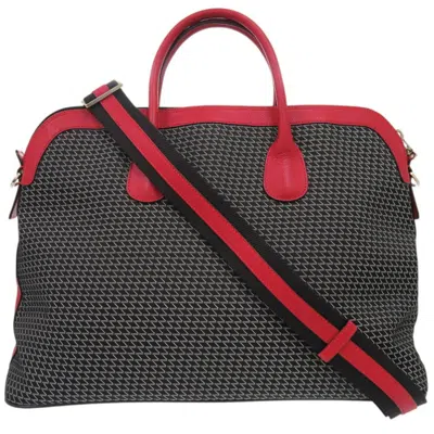 Pre-owned Valextra Color Nylon Leather Shoulder Bag () In Multi