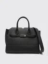 Valextra Medium Milano Top Handle Bag In Black