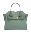 Valextra Double Handle Shoulder Bag In Gray
