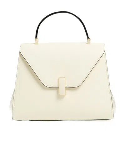 Valextra Flap Shoulder Bag In White