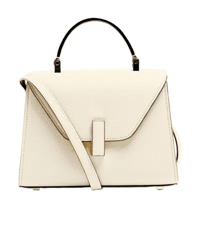 Valextra Flap Shoulder Bag In White