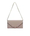 Valextra Foldover-top Chain-linked Wallet In Nude
