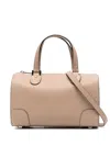 Valextra Grained-texture Leather Tote Bag In Neutrals