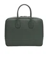 Valextra Grained-texture Zipped Laptop Bag In Black