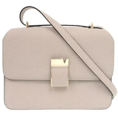 Pre-owned Valextra Gray Leather Shoulder Bag ()