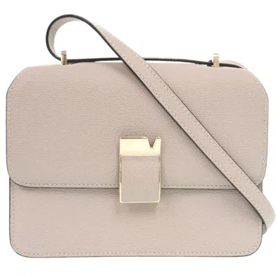 Pre-owned Valextra Gray Leather Shoulder Bag ()