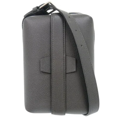 Pre-owned Valextra Gray Leather Shoulder Bag ()