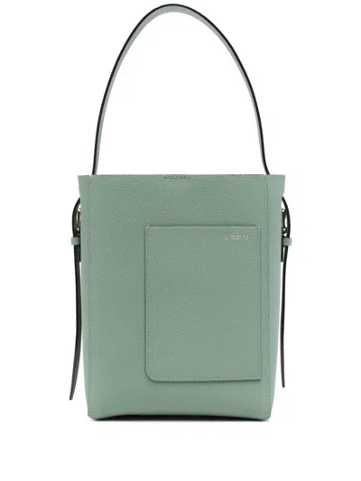 Valextra Green Small Bucket Bag